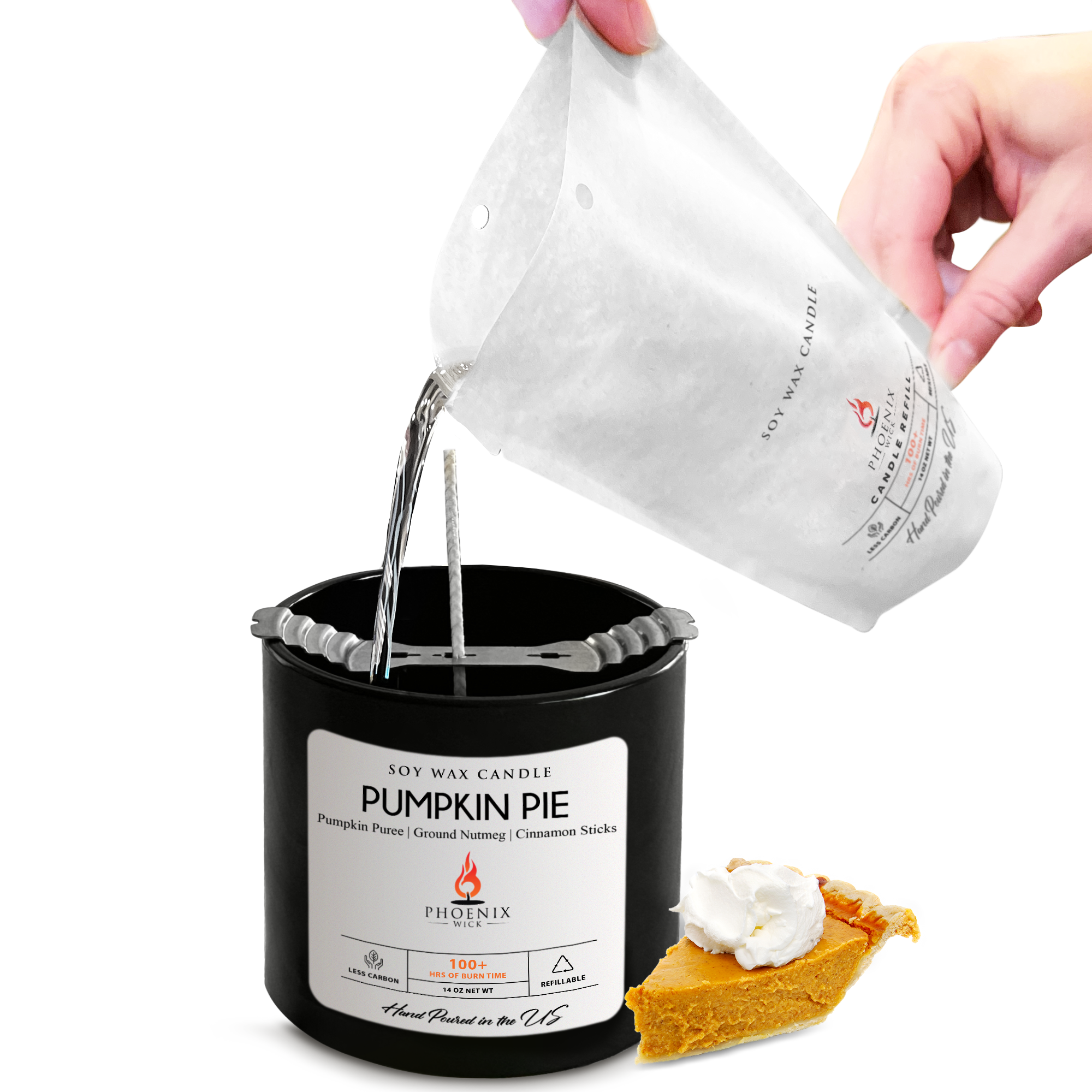 Pumpkin Pie - Candle-Making Kit + Jar