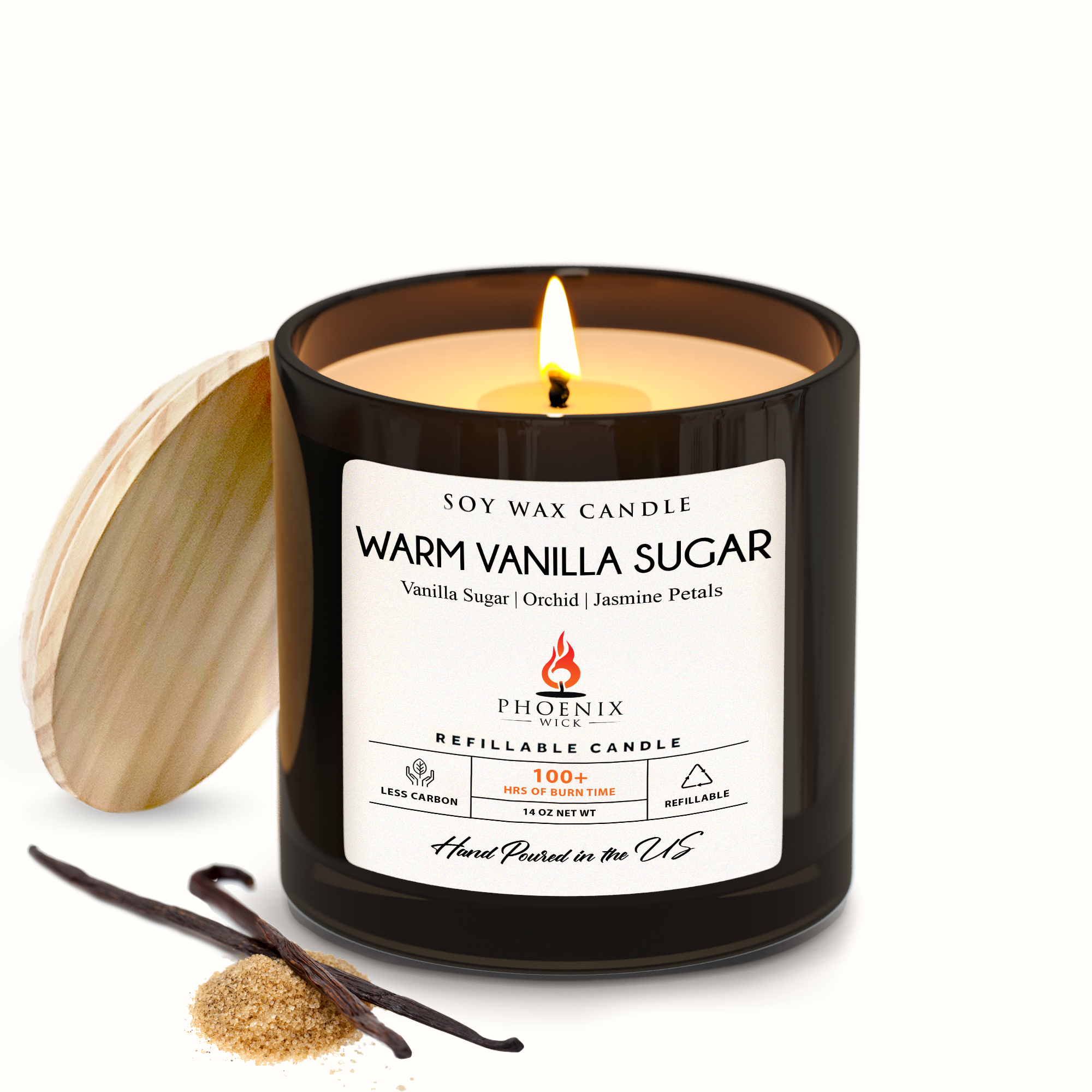 Warm Vanilla Sugar - 14oz Filled Candle